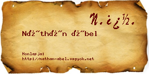 Náthán Ábel névjegykártya